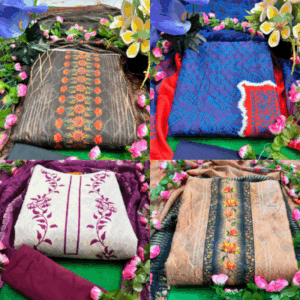 সিল্ক সিনথেটিক ৪ টা থ্রি পিছ এর স্পেশাল কম্ব অফার